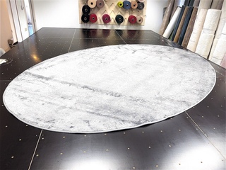 Vloerkleed, M-Ray, Ovaal, Grijs / Taupe